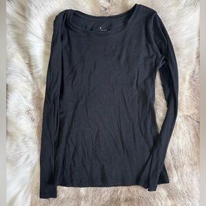 a new day Ribbed Black Top